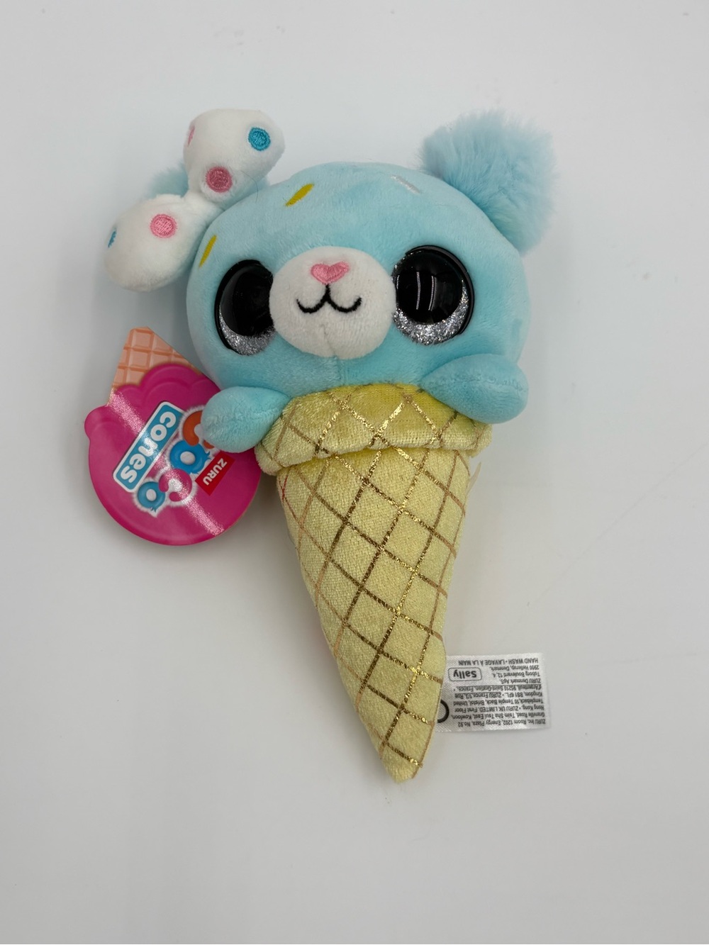 ZURU Coco Cones Sally Plush Blue Bear Ice Cream Cone Stuffed Animal w/ Tags 2024
